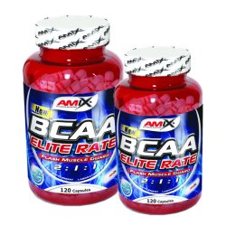 klikni pre zväčšenie 1+1 Zadarmo: BCAA Elite Rate 120 kaps. - Amix