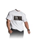 Kulturistické tričko biele - Animal