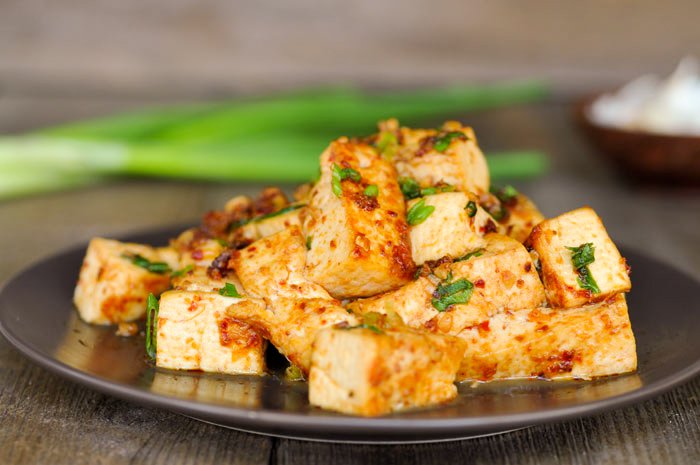 pečené tofu s chilli