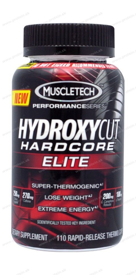Hardcore séria spaľovača Hydroxycut od firmy Muscletech