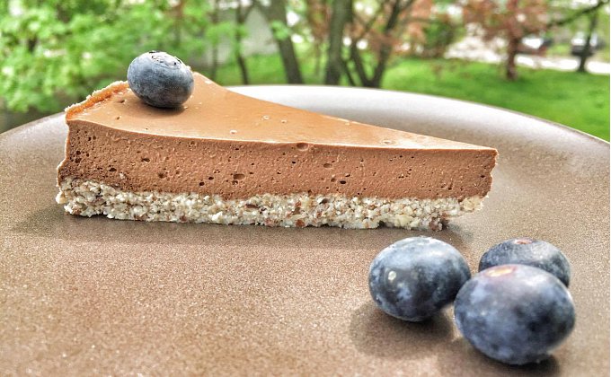 Čokoládovo-orechový cheesecake