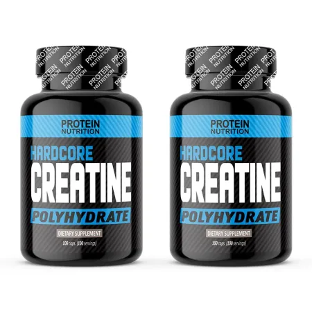 1+1 Zadarmo: Hardcore Creatine Polyhydrate - Protein Nutrition