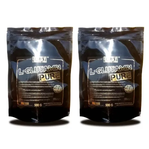 1+1 Zadarmo: L-Glutamin pure od Best Nutrition