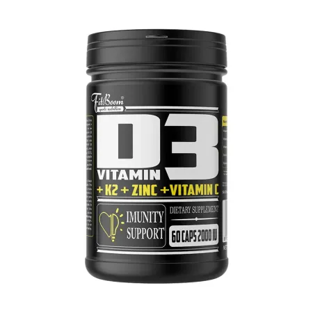 Vitamín D3,K2,Zinok,Vitamín C - FitBoom