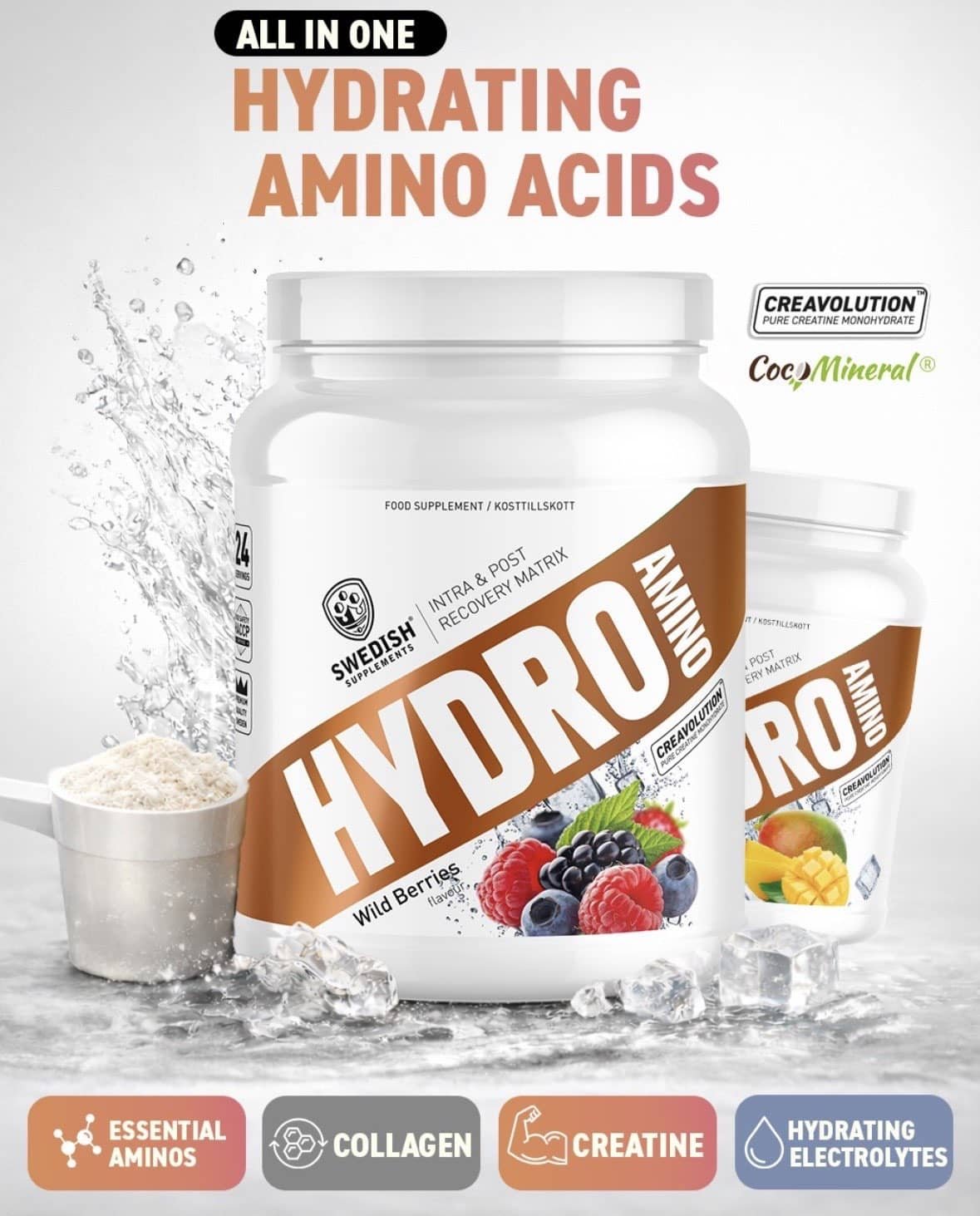 Hydro Amino - Swedish Supplements 775 g Wild Berries